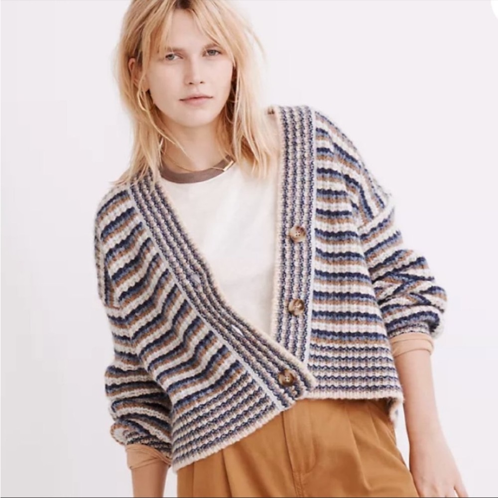 Madewell striped cardigan